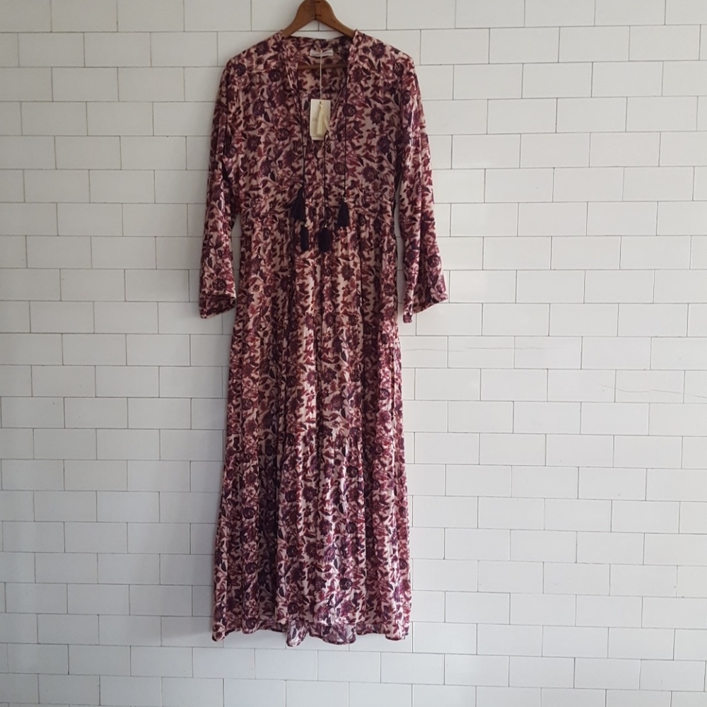 Doen Prem Dress Plum Multi